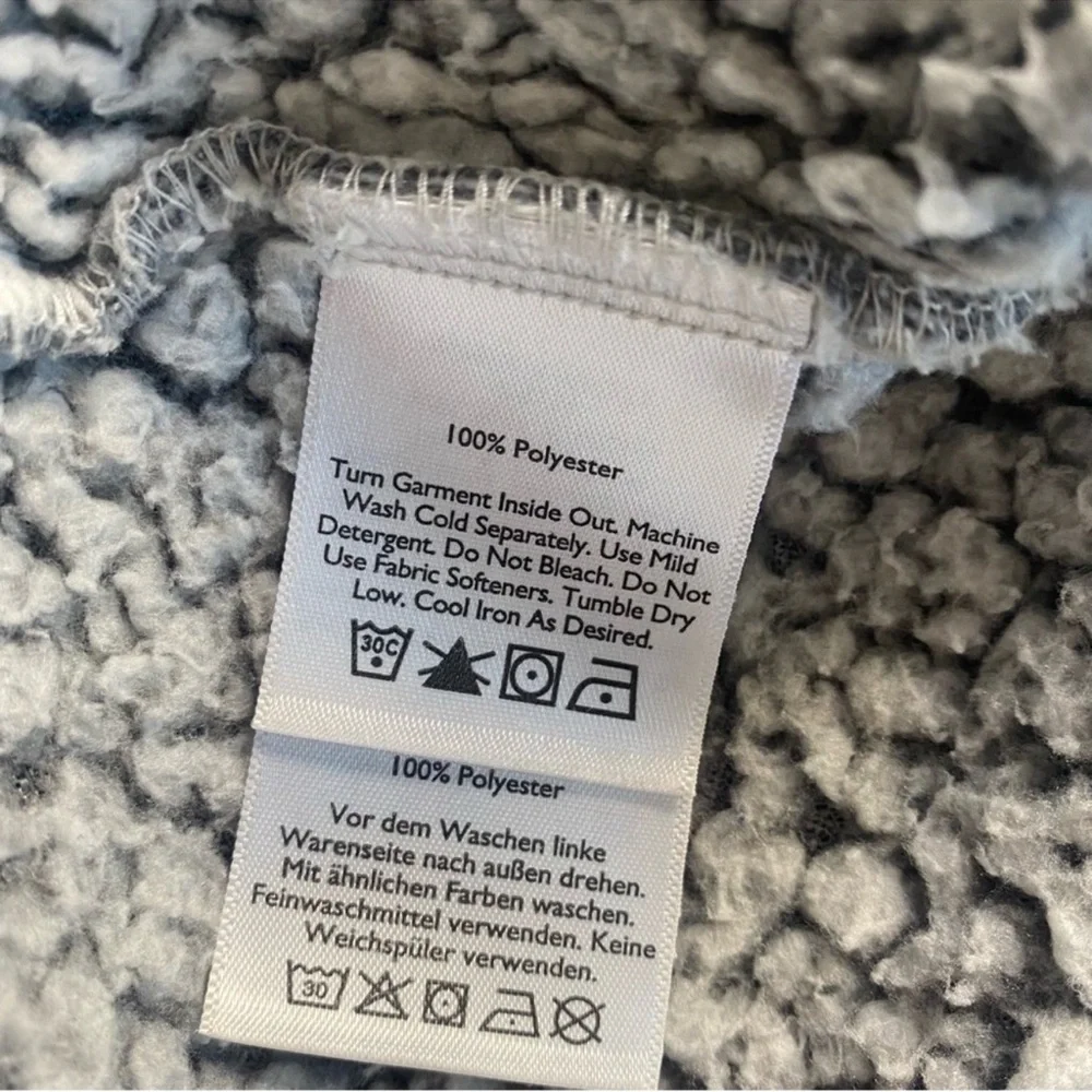 Eddie Bauer Sherpa full zip sweater jacket
